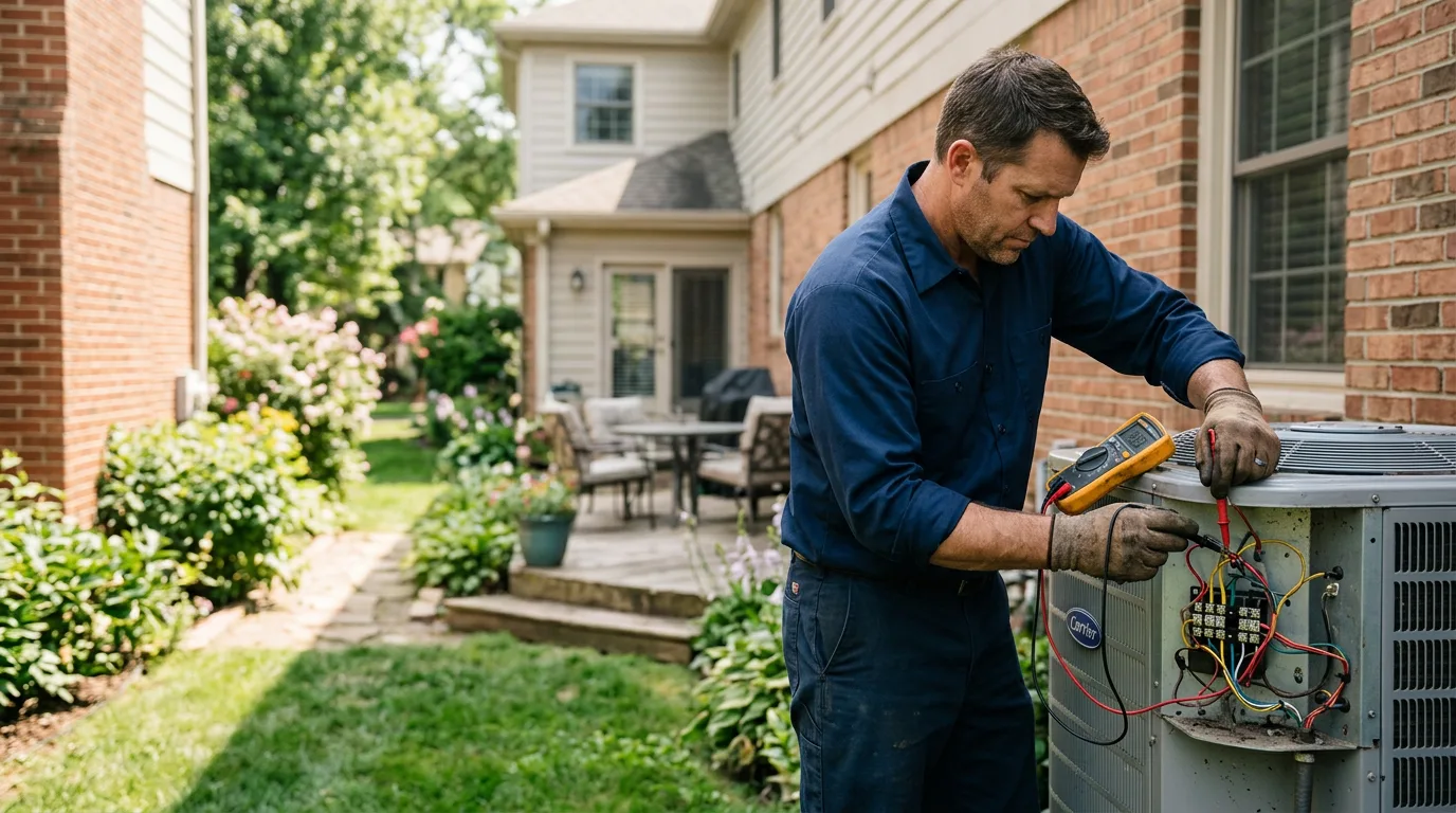 HVAC technician working near Paupack, PA
